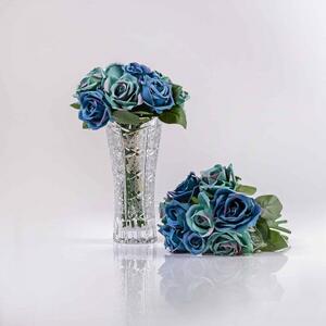 Hedvábná umělá kytička z růží TEREZIE tmavě-modrá JULEST GF12504AZMO