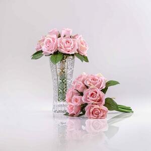 Hedvábná umělá kytička z růží TEREZIE růžová JULEST GF12504RU