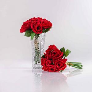 Hedvábná umělá kytička z růží TEREZIE červená JULEST GF12504CE