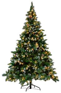 Umělý vánoční stromeček LED PALOMAR 180 cm Tmavě zelená