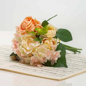 Kytička hortenzie a růže BRIGITA JULEST DY1-1864RUBR