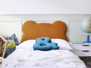 Čalouněná jednolůžková postel TEDDY do dětského pokoje - Hořčicová, 120x200 cm