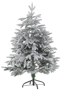 Zasněžený umělý vánoční stromeček BASSIE 120 cm Bílá