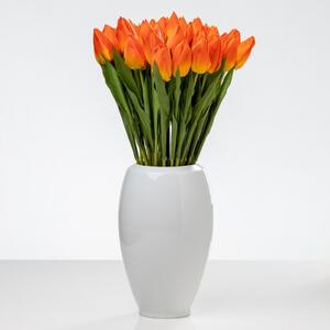 Umělý tulipán ALAN v oranžové barvě, délka 50 cm. Cena za 1 kus. TEG008OR