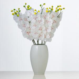 Umělá orchidej OLGA bílá. Cena je za 1 kus. BOK367-01