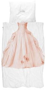 Sada ložního prádla PRINCESS PINK, 140x200/60x70, bílá/růžová
