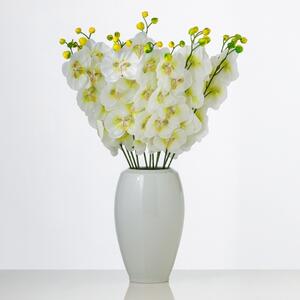 Umělá orchidej OLGA žlutobílá. Cena je za 1 kus. BOK367-02ZLBI