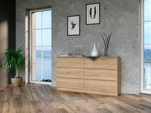 Topeshop M6 140 SON 2X3, Dub, 6 zásuvka/zásuvek, Dřevotřískové desky, Jednobarevný, Moderní, Dřevotřískové desky