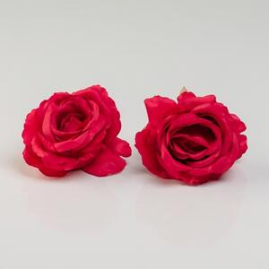 Umělá hlava květu růže MICHAELA červená. Cena uvedena za 1 kus. FAW697-04CE