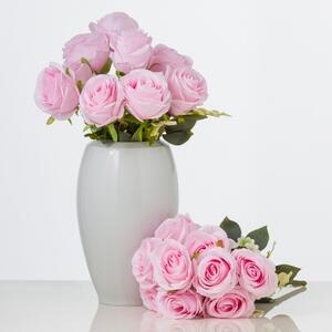 Růže x 8 květů v růžové barvě. Kytice BERENIKA. TI500RU