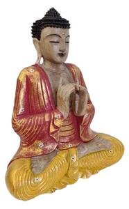 Buddha červeno zlatý 2 43 cm