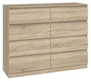 Topeshop M8 120 SONOMA, Dub, 8 zásuvka/zásuvek, Dřevotřískové desky, Jednobarevný, Moderní, Dřevotřískové desky