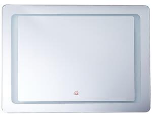 LED koupelnové zrcadlo WASSY 80 cm 60 cm Stříbrná