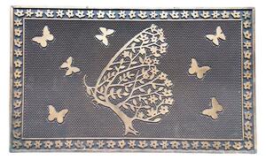 Gumová rohožka Bronzový motýl, 75 x 45 cm