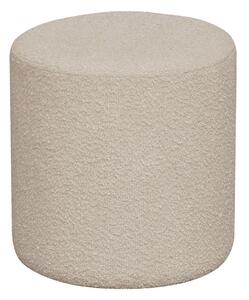 Béžový taburet z textilie bouclé Ejby – House Nordic