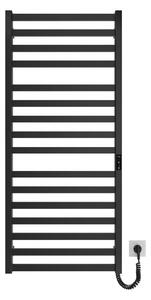 Koupelnový žebříkový radiátor HF OXFORD 255W/230V 117x53 cm černá