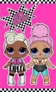 Dětský ručník 30 × 50 cm ‒ L.O.L. Hey Doll