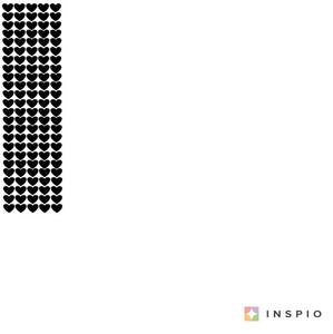 INSPIO - výroba dárků a dekorací - Samolepky na zdi - Jednobarevné srdíčka