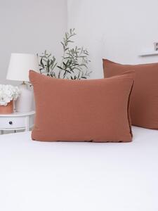 Mušelínový povlak na polštář 50 × 70 cm – Alexia terakota