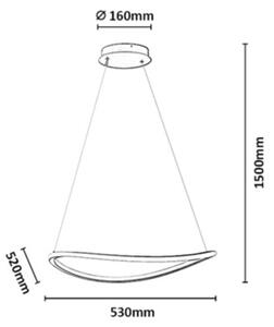 Rabalux 72340 - LED Stm lustr na lanku MALIRA 45W/230V 3000-6500K+DO