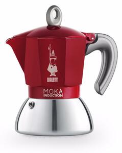 Bialetti Moka kávovar New Moka Induction na 2 šálky červený