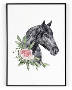Plakát / Obraz Kůň Pololesklý saténový papír 40 x 50 cm