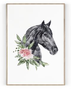 Plakát / Obraz Kůň Pololesklý saténový papír 40 x 50 cm