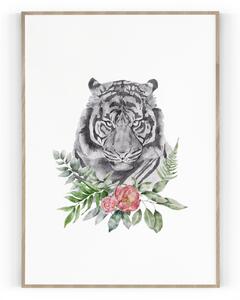 Plakát / Obraz Tygr Napnuté plátno na dřevěném rámu 40 x 50 cm