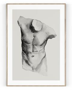 Plakát / Obraz Body S okrajem Pololesklý saténový papír A4 - 21 x 29,7 cm