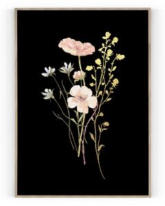 Plakát / Obraz Flowers Pololesklý saténový papír 40 x 50 cm