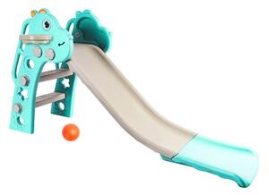 Aga4Kids Skluzavka s madlem 130 cm DS3701 Světle zelená