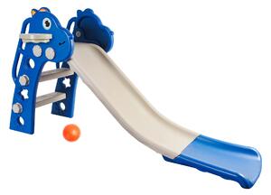 Aga4Kids Skluzavka s madlem 130 cm DS3701 Modrá