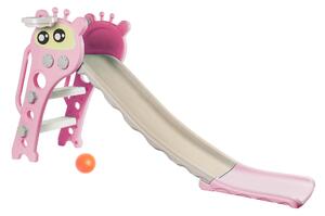 Aga4Kids Skluzavka s madlem 120 cm DS3702 Růžová