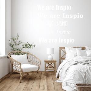 INSPIO - výroba dárků a dekorací - Personalizovaná samolepka na zeď - vlastní citát nebo nápis