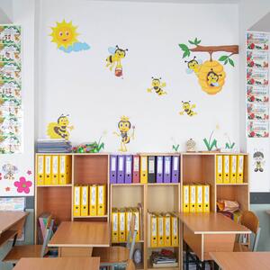 INSPIO-textilní přelepitelná samolepka - Dětské samolepky na zeď - Včelí království