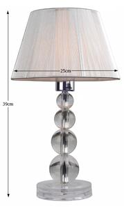 Stolní lampa CINDA Typ 14 stříbrná Tempo Kondela