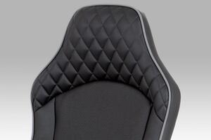 Kancelářská židle KA-E823 GREY černá / šedá Autronic