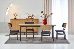 Halmar Rozkládací jídelní stůl SMART 170(250)x100 dub přírodní/černý