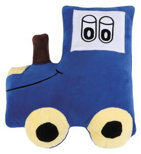 Tvarovaný polštářek modrý traktor