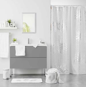 Douceur Koupelnový kobereček ORBELLA 45 x 75 cm Bílý Pírka Barva: Stříbrná