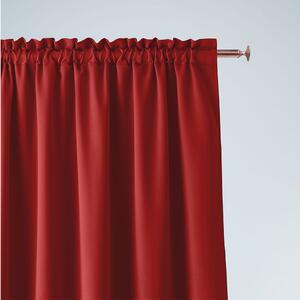 Room99 Hotový závěs na pásce AURA Barva: Červená, Velikost: 140 x 250 cm