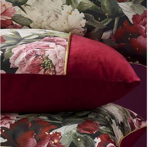 Room99 Dekorační povlak na polštář BLOSSOM Květiny Barva: Bordó, Velikost: 30 x 50 cm