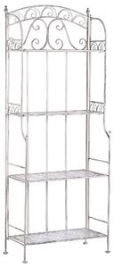 Regál s policemi PADUA 61 cm 156 cm Kov Bílá