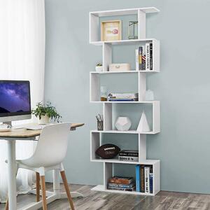 Regál Songmics 70 cm x 190,5 cm x 24 cm bílý