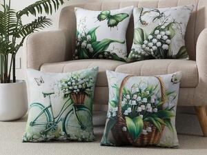 XPOSE® Set povlaků na polštář LILLY (digitální tisk) 40x40 cm - set 4 ks