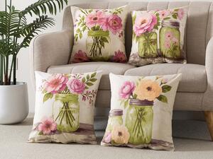 XPOSE® Set povlaků na polštář ROMANCE 43x43 cm - set 4 ks