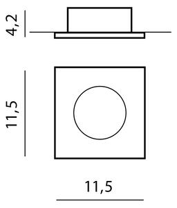 Podledové svítidlo Remo 1 Downlight bílé – Bílá