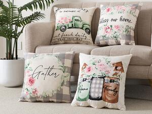 XPOSE® Set povlaků na polštář FARMÁŘ 43x43 cm - set 4 ks