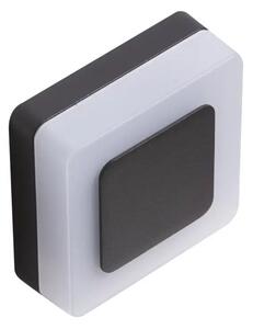 LED vnější nástěnné osvětlení Enok Square 4000K černé – Černá