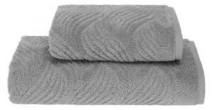 Dárková sada ručník a osuška WAVE - Šedá, Soft Cotton